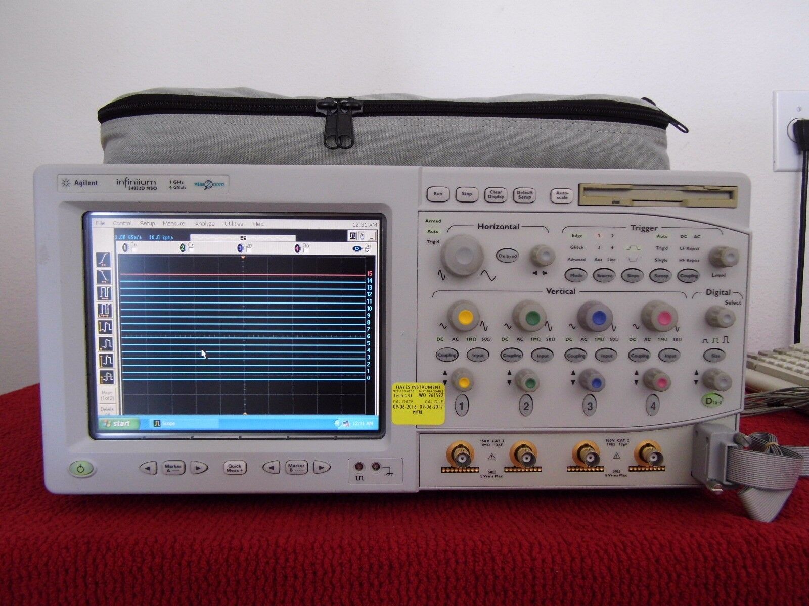 Agilent/HP54832D w/M1 Jitter & 040 1GHz,4GS/s,4CH+16CH w/Digital POD,clips, Agilent/HP54832D w/M1 Jitter & 040 1GHz,4GS/s,4CH+16CH w/Digital POD,clips,